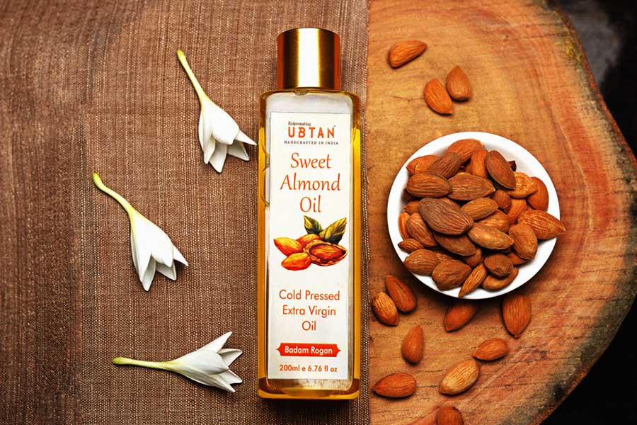 Ubtan ☘ Cold Pressed Sweet Almond Oil ☘ 11 { 50ml/200ml }