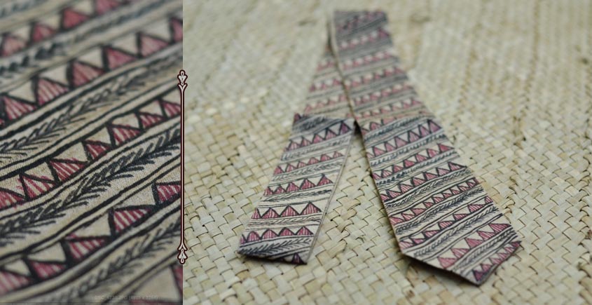 Madhuban ❁ Madhubani Tussar Silk Tie ❁ 16 ❁