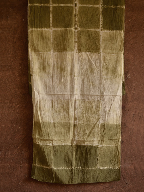 64 Square ♢ Clamp Dyed Cotton Stole ♢ 2