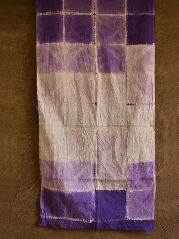 64 Square ♢ Clamp Dyed Cotton Stole ♢ 4