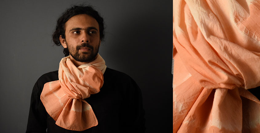 64 Square ♢ Clamp Dyed Cotton Stole ♢ 3