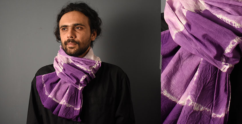 64 Square ♢ Clamp Dyed Cotton Stole ♢ 4