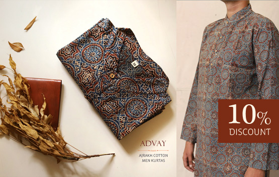 Mens-ajrakh-kurta