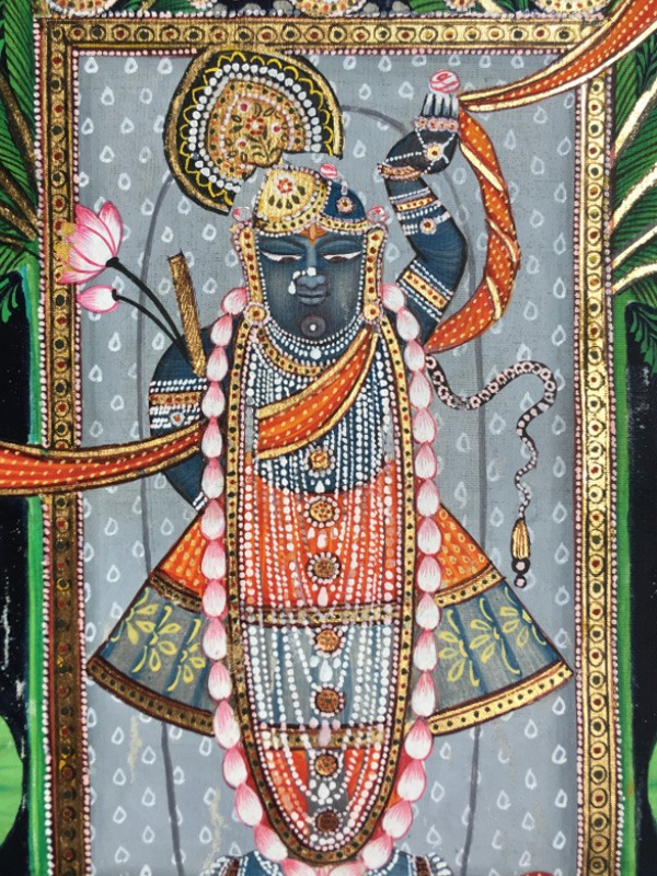 Miniature Painting ~ Rajasthan ~ Srinath ji {A}