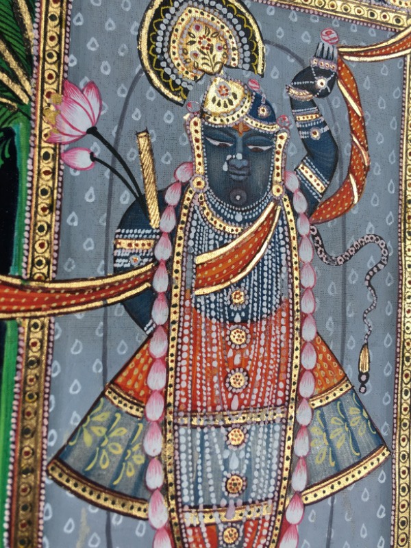 Miniature Painting ~ Rajasthan ~ Srinath ji {A}