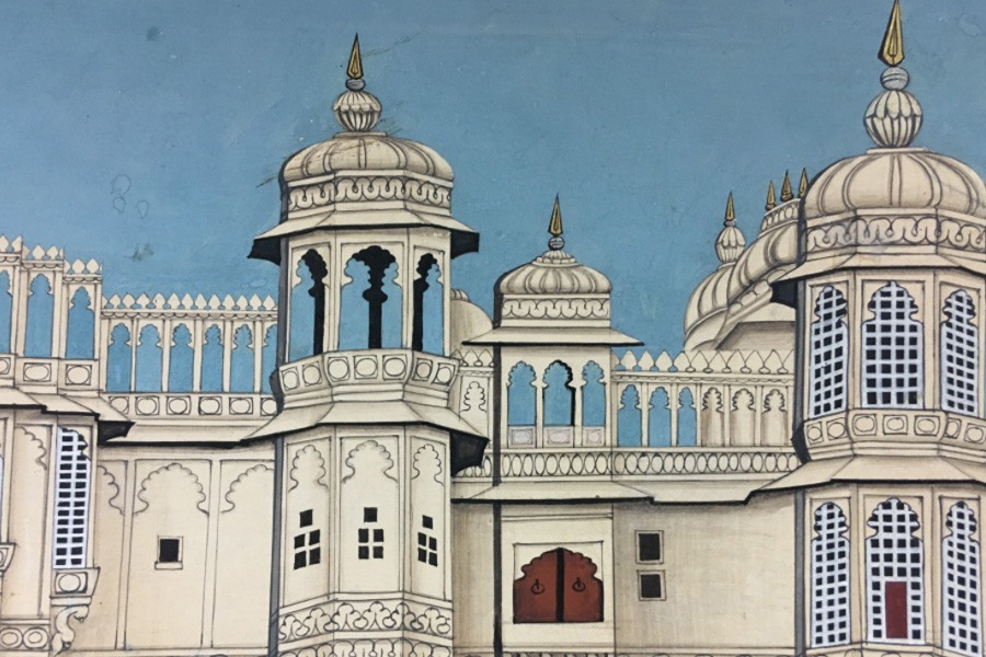 Miniature Painting ~ Rajasthan ~ Udaipur Palace Sabha