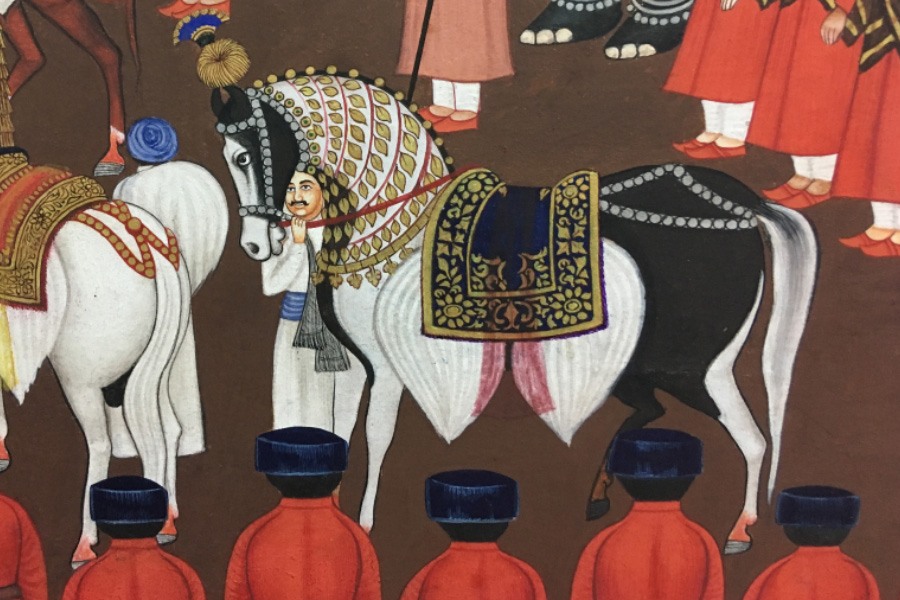 Miniature Painting ~ Rajasthan ~ Udaipur Palace Sabha