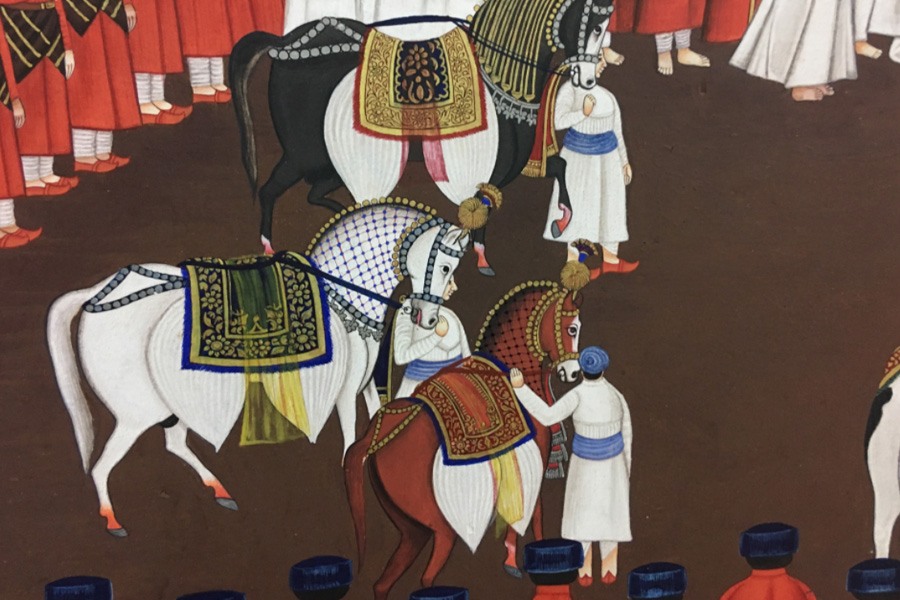 Miniature Painting ~ Rajasthan ~ Udaipur Palace Sabha