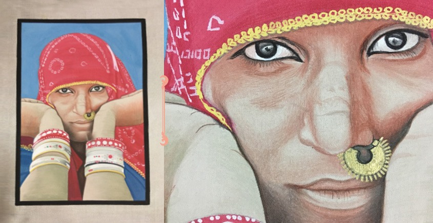 Miniature Painting ~ Rajasthani Women