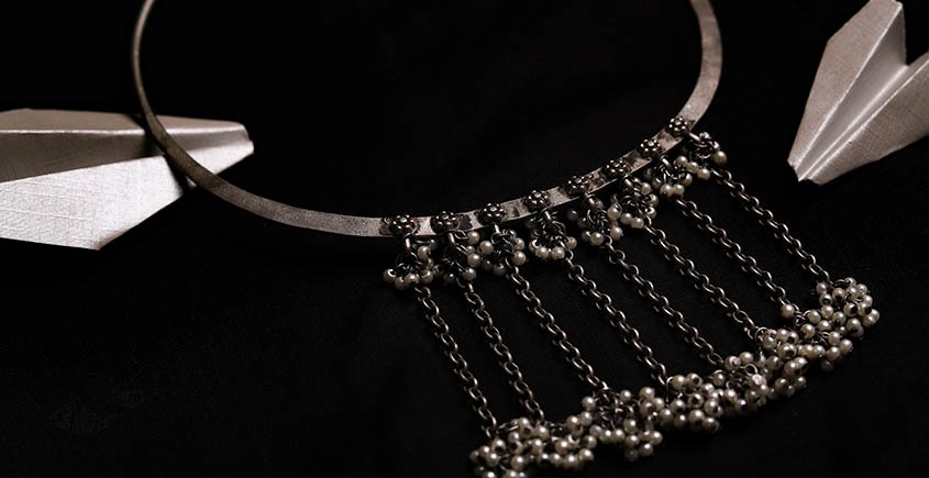 रेवती ✽ Ghunghru Hasli with Pearl Hangings ✽ Necklace ✽ 1