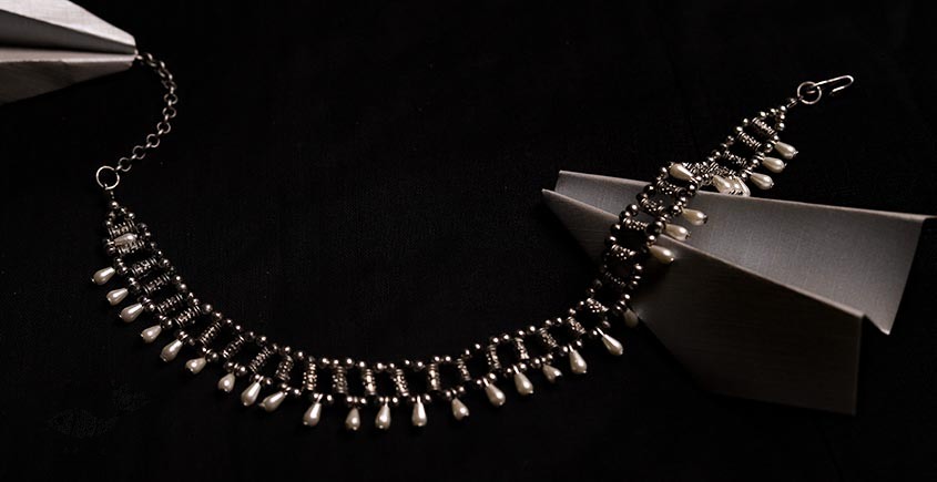 रेवती ✽ Jaali Choker wih Pearl Drops ✽ Necklace ✽ 5